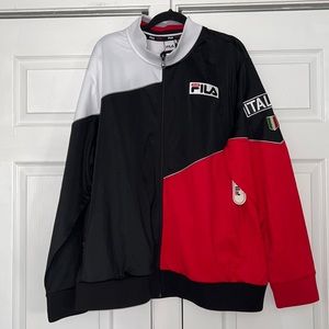 NWT- Fila zip jacket. ITALIA on left arm.